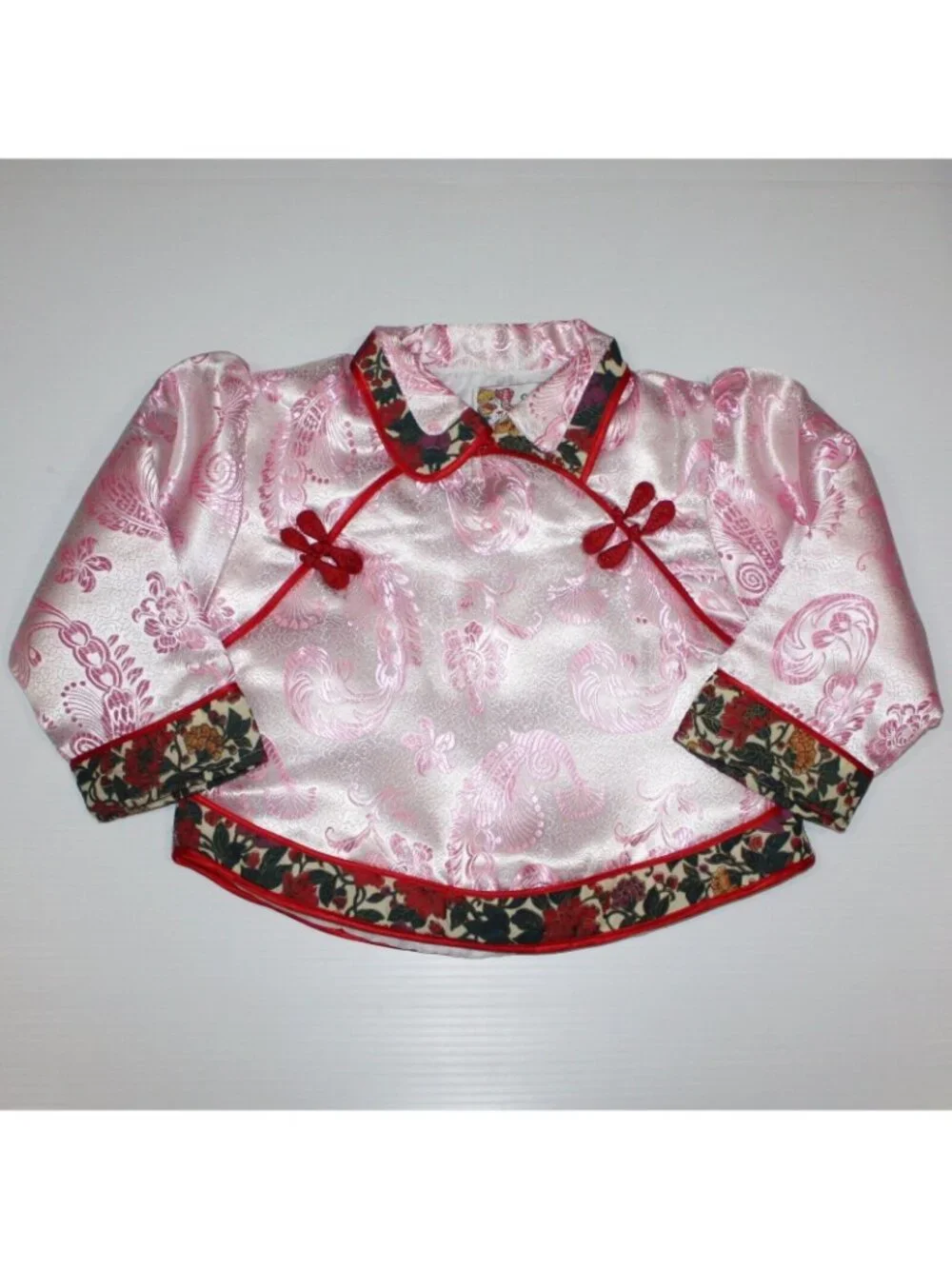 Girl's Traditional Chinese Asian Pink Top Halloween Costume in size 7-10 NWOT